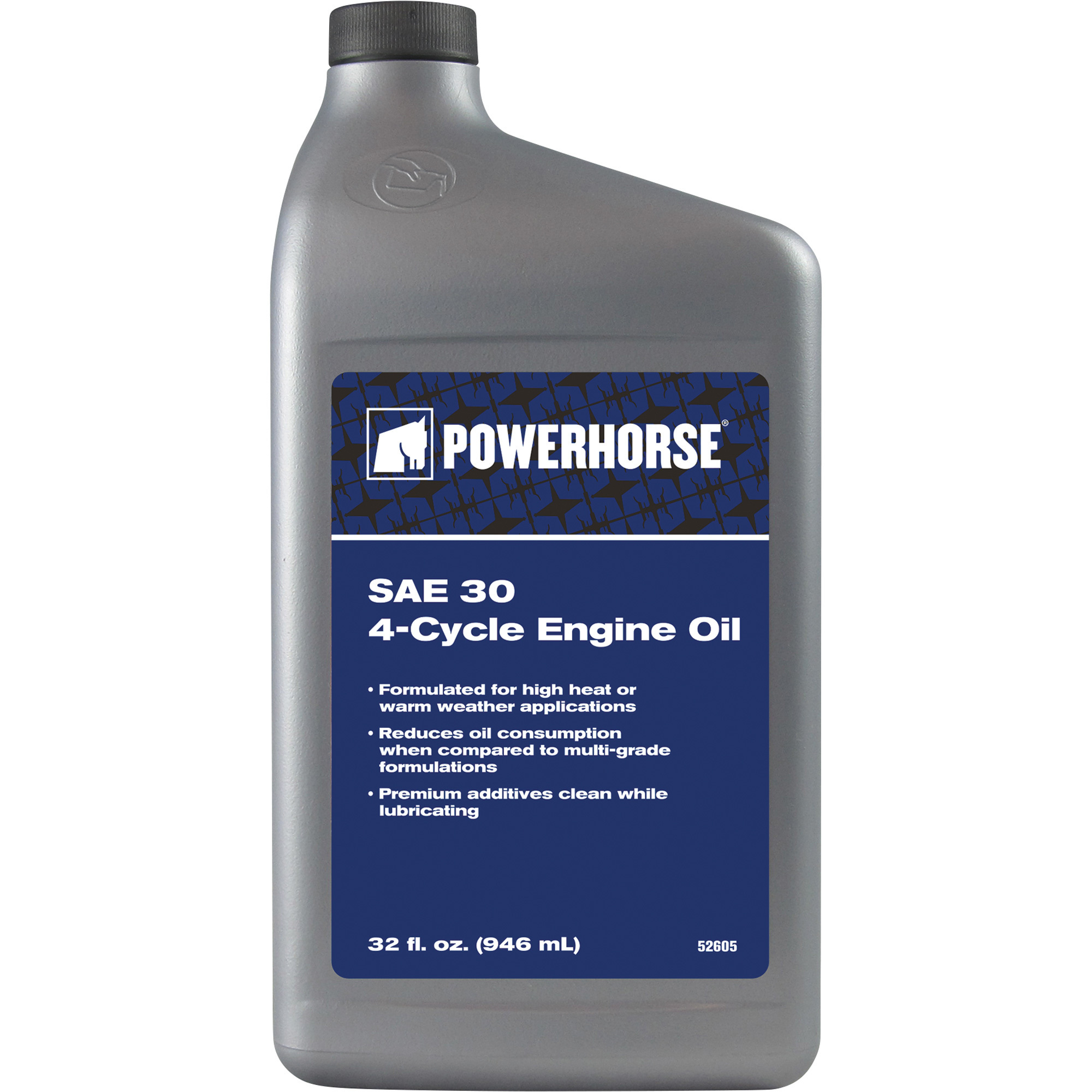 Powerhorse SAE 30 4-Cycle Engine Oil, 1-Qt. Bottle